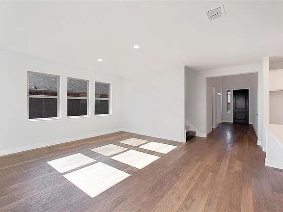 Front living and dining area leading to the entry